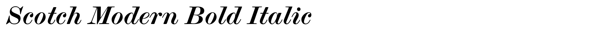 Scotch Modern Bold Italic image